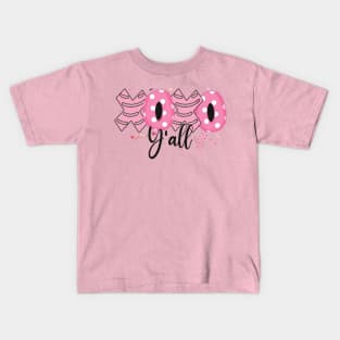 Xoxo Yall Western Valentine Day Cowgirls Gift Kids T-Shirt